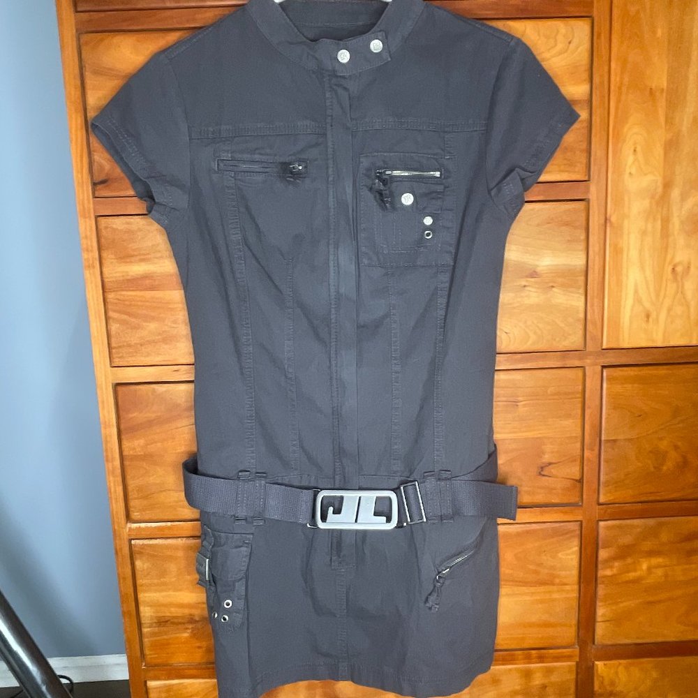 Jaded London Belted Cargo Mini Dress, Grey, UK 10 US 6 NWT